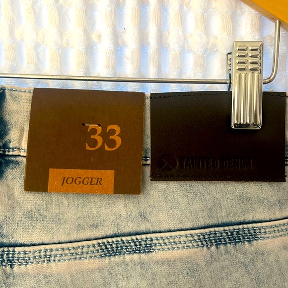 Tainted Denim Joggers - Picture 4 of 6